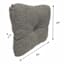 Fiddlestix Linen Premium Outdoor Tufted Back Cushion